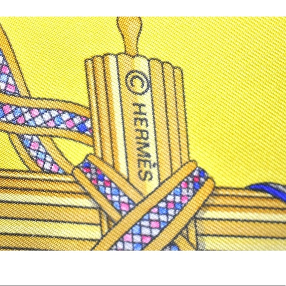 Hermes Republique Francaise Liberte Egalite Fraternite Scarf, Carre 90 - Picture 6 of 10